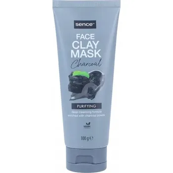 Pleťová maska Pleťová maska s jílem a aktivním uhlím Sence 100g