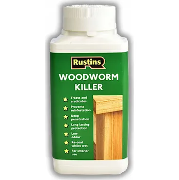 Vrták Přípravek na červotoče a termity, profesionální prostředek k hubení RUSTINS