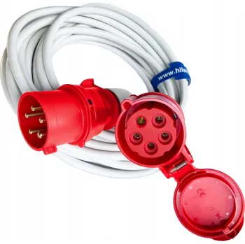 Napájecí kabel Hilark jednoduchý Prodlužovací Kabel pro zahradu 5 m 1 ks bílý