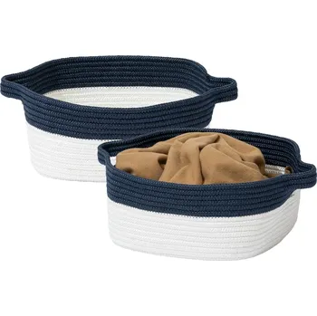 Úložný box Obdélníkové úložné koše 2 ks ekologické stylové 33x33x15 cm