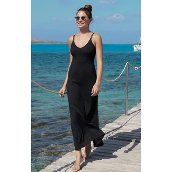 Dámské plavky Šaty ANTIGEL (ESB1108-02), Barva černá, Velikost XL