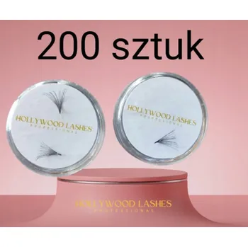 Péče o řasy a obočí HOTOVÉ TRSY ŘAS VĚJÍŘKY 6D 0,05C 11MM Hollywood Lashes