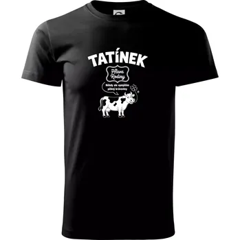 Tatínek Hlava rodiny - krávoviny - Triko extra velké (5-8XL) - 7XL ( Černá )