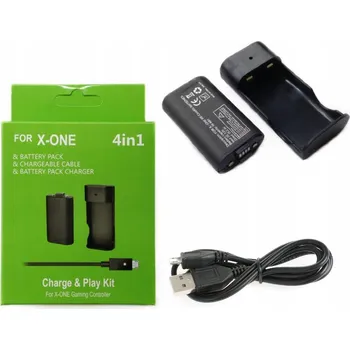 Herní konzole SADA AKUMULÁTOR BATERIE PRO OVLADAČ XBOX ONE SERIES S / X + KABEL + NABÍJEČKA