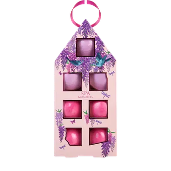 bomba do koupele Spa Moments set šumivých koulí do koupele Šeřík 7x70g
