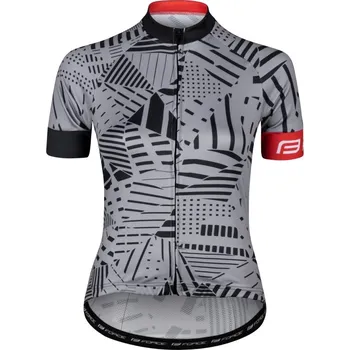cyklistický dres dámský dres Force Shard Lady, šedá/černá - vel. L 117347