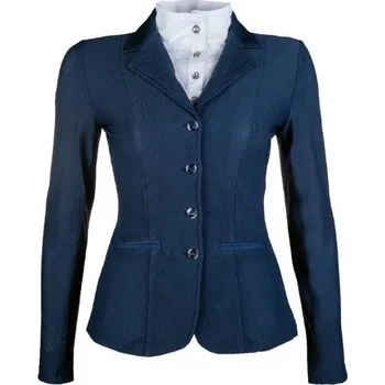Jezdecké sako Dámské závodní sako HKM Mesh Linda deep blue (36)