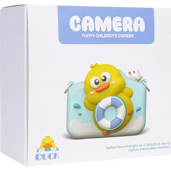 Digitální kompakt Dětský fotoaparát kachnička s hrami a 1080p videem
