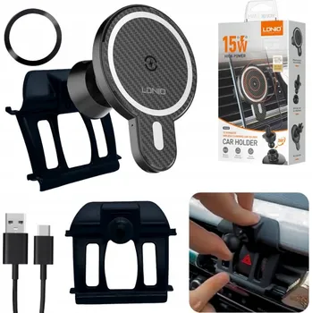 DEDIKOVANÝ DRŽÁK TELEFONU BMW X5/X6 2014-2018 S ADAPTÉREM MAGSAFE NA PALUBNÍ DESKU