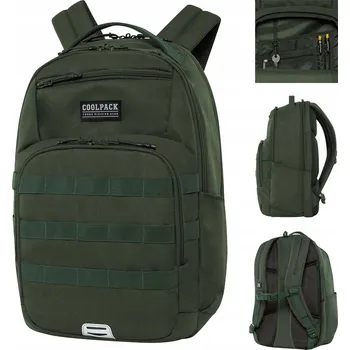 Školní batoh Školní batoh CoolPack s více přihrádkami zelený 27 l