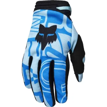Moto rukavice Fox Youth Girls 180 Race Spec Gloves YM light blue
