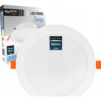 LED Stropní Svítidlo Stropní svítidlo nástěnný stropní panel, 12W, 4000K, KULATÝ