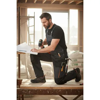 montérky CERVA GROUP Kalhoty EMERTON lacl Velikost 50 černá/oranžová