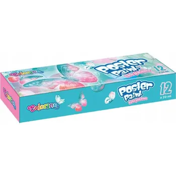 Vodová barva Plakátové barvy 12 barev 20 ml Colorino Dreams