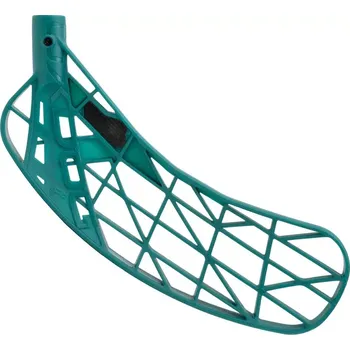 Florbalová čepel Čepel Oxdog Optilight Carbon tyrkysová Pravá (pravá ruka dole) středně tvrdá (PP)