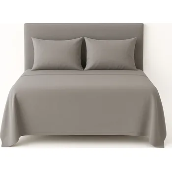 Prostěradlo PROSTĚRADLO FLANELOVÉ 160×200 100% BAVLNA ČESKÁ VÝROBA BARVA ŠEDÁ