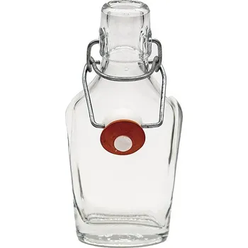 Láhev Gastro Kapesní láhev 0,1 l, s obloučkovým uzávěrem, 12 ks