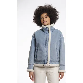 Dámská parka Rino & Pelle Rino&Pelle zimní džínová bunda s kožíškem Beck modrá Velikost: 40