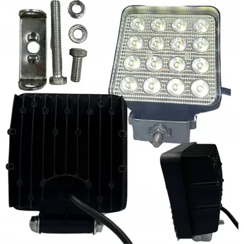 LED halogenová pracovní lampa 16 diod traktor TIR reflektor 12V 24V 36V