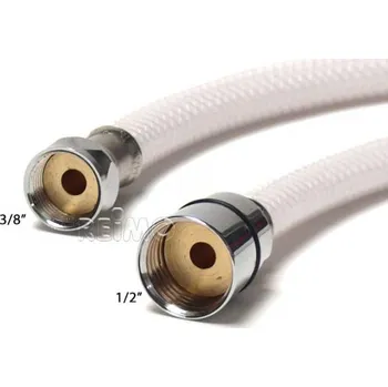 Sprchová hadice Sprchová hadice bílá 1,5 m, 3/8" x 1/2"