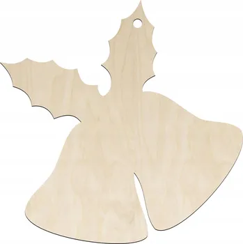 Vánoční dekorace Sada zvonků z překližky 10 Ks Dřevěné zvonky Vánoční ozdoby