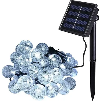 Vánoční dekorace X-SITE LED Koule SP-KOU05CW 5 m solární studený bílý