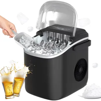 Výrobník ledu Kostkarka do lodu Bedee AUTOMATICKÝ KOSTKOVAČ černý 96 W