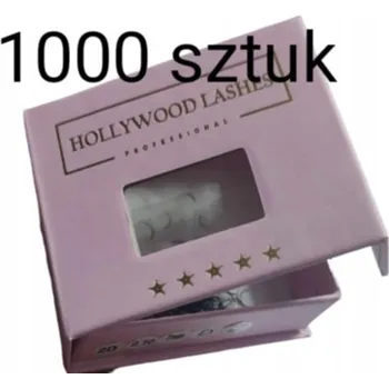 Umělé řasy HOTOVÉ TRSY ŘAS VĚJÍŘKY 6D 0,05C 12MM 1000ks Hollywood Lashes