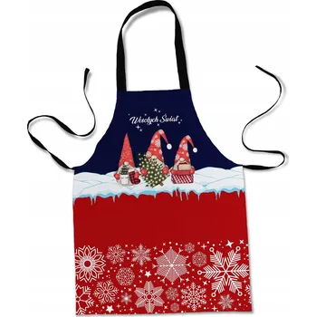 Kuchyňská zástěra VÁNOČNÍ KUCHYŇSKÁ ZÁSTĚRA DÁREK VÁNOCE MIKULÁŠ