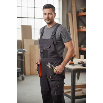 montérky Procera Kalhoty PROWORK lacl Velikost 56 černá/oranžová