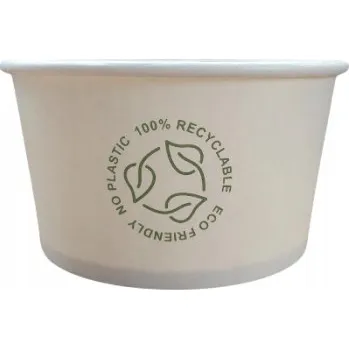 Jednorázové nádobí Na Jedno Použití papírová miska 350ml, ekologická, průměr 115mm, 50 Ks