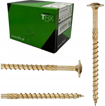 Vrut Vruty 6x60mm TRUHLÁŘSKÉ s podložkou, vrut do dřeva na TORX, 100ks TFIX
