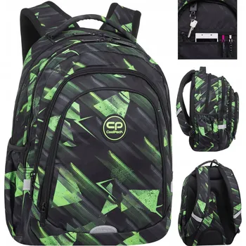 Školní batoh Školní batoh pro mládež CoolPack, 4.-8. třída, model Drafter Green Mirror, černý