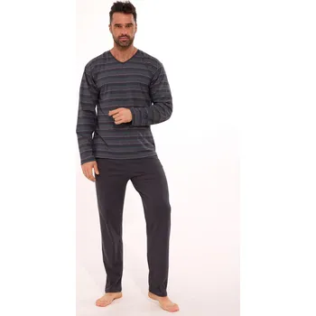 Pánské pyžamo PÁNSKÉ PYŽAMO DR 139 BIG J/25 GRAFIT 5XL