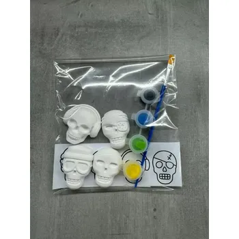 omalovánky Lebky Halloween k malování - typ 2