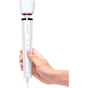 Vibrátor Le Wand Silný Malý Zapojitelný Bílý Vibrátor