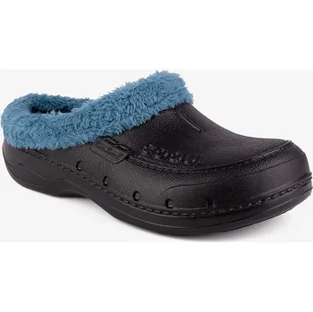 Dámská zimní obuv Dámské zateplené nazouváky COQUI HUSKY Black/Petrol 36/37