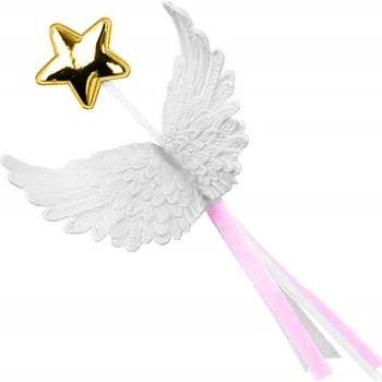 Jedlá dekorace na dort ZÁPICH DO DORTU KŘÍDLA ANDĚLA NAROZENINY OSLAVA