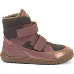 Zimní vysoké barefoot boty Froddo Up tex winter grey/pink 27