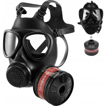 CELOOBLIČEJOVÁ MASKA PRO BROUŠENÍ, PROTI KYSELÝM PLYNŮM s uhlíkovými filtry 40mm