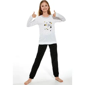 Dívčí pyžamo Dívčí pyžamo Cornette 959/156 young Star Bílá 146/152