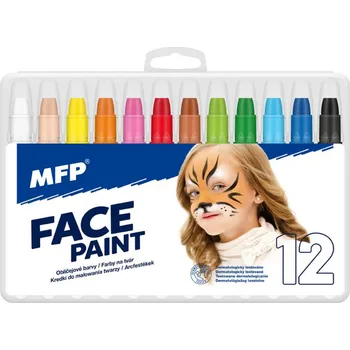 Speciální výtvarná barva KARNEVAL Barvy na obličej MFP set 12ks *KARNEVALOVÝ DOPLNĚK* | 36