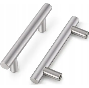 Nábytkové kování Nábytková úchytka reling, stříbrná, kovová, na zásuvky a skříňky, 20 ks, 127 mm