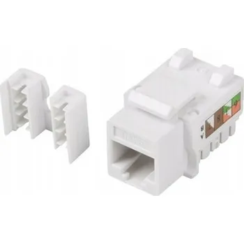 Síťový konektor Keystone modul RJ45 Lanberg KSU6-1090 bílý