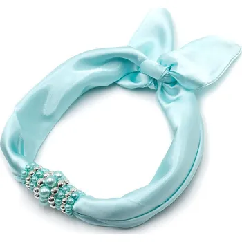 Magotex Šátek s bižuterií Letuška - světle modrý