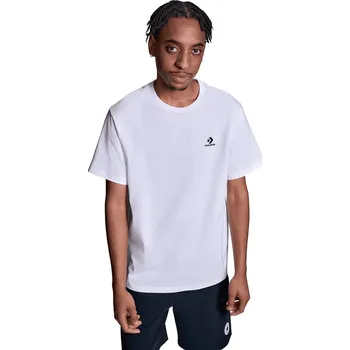 Pánská móda tričko Converse Standard Fit Left Chest Star Chevron Emb/CVM5T876 - WHT/White 10A XL