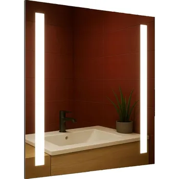 Zrcadlo ZRCADLO 100X90 VIRGO S LED PODSVÍCENÍM, BEZ VYPÍNAČE