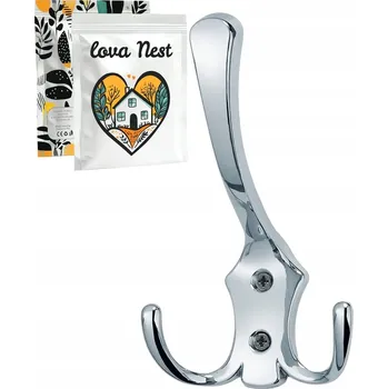 Věšák Šatní ramínko kovový Lova Nest stříbrný