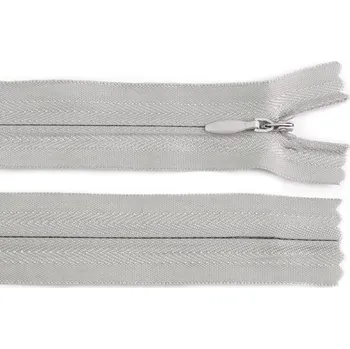 Zip Zip skrytý nedělitelný 3 mm délka 22 cm - 310 šedobéžová