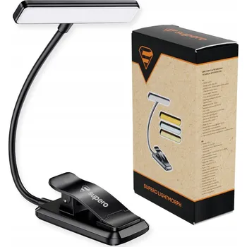 Lampička LED lampička na čtení knih, flexibilní noční s klipem, bezdrátová, USB